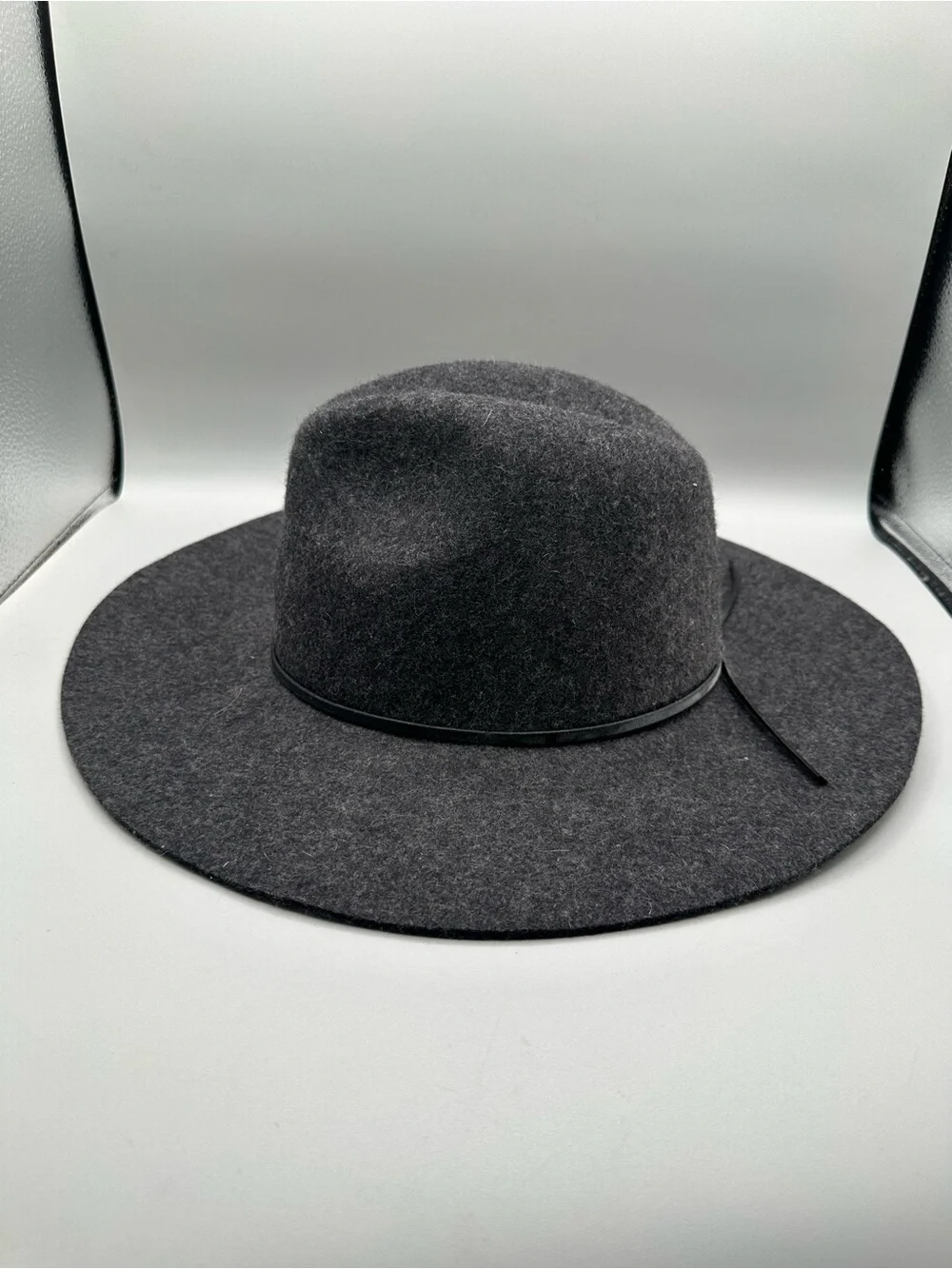 Banana Republic Wool Felt Wide Brim Fedora Hat Women S Charcoal Gray